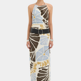 Lola Pleated Midi Dress - Fiorello Verde