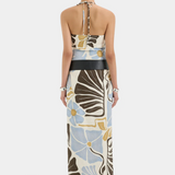 Lola Pleated Midi Dress - Fiorello Verde