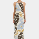Lola Pleated Midi Dress - Fiorello Verde