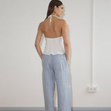Angle Pocket Pant - Blue Stripe