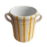 Ceramic Wine Cooler - Yellow Stripe
