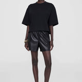 Kam Short - Black Vegan Leather