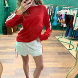 Downtown Mesh Jersey - Poppy