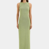 Lula Open Back Dress - Green