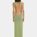 Lula Open Back Dress - Green