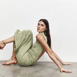 Lula Open Back Dress - Green