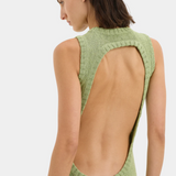 Lula Open Back Dress - Green
