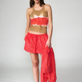 Cool Mini Skirt - Scarlet