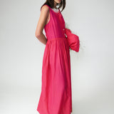 Silk Tank Gown - Cherry