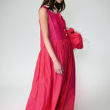 Silk Tank Gown - Cherry