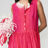 Silk Tank Gown - Cherry