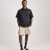 Bruce Tonal Stripe Short Sleeve Shirt - White