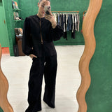 Sheer Tie Top - Black