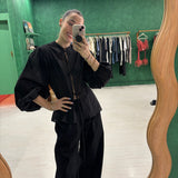 Sheer Tie Top - Black