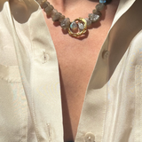 Irida Pebble Moon & Kressida Mini Necklace