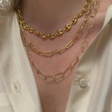 Oval Statement Chain - Gold