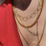 Oval Statement Chain - Gold