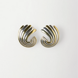 Deco Earrings - Mixed Metals