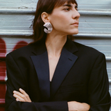 Deco Earrings - Mixed Metals