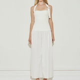 Buckle Dress - Optic White