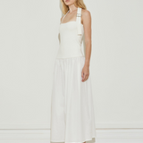 Buckle Dress - Optic White