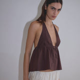 Button Halter - Umber