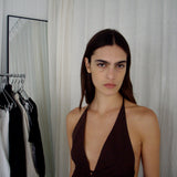 Button Halter - Umber