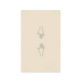 Hand Tablecloth | Ivory & Black