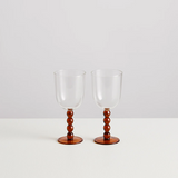 2 Volute Wine Glasses