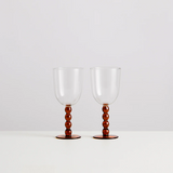 2 Volute Wine Glasses