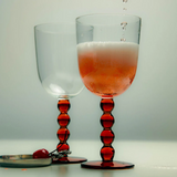 2 Volute Wine Glasses