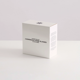 2 Bordeaux Wine Glasses | Clear & Amber