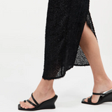 Soft Strap Contour Wedge - Black