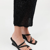 Soft Strap Contour Wedge - Black