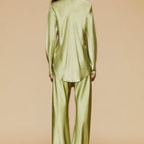 Bias Cut Pants - Sage