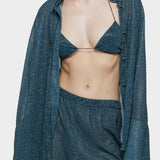 Lumiere Sleeves Shirt - Peacock