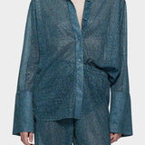 Lumiere Sleeves Shirt - Peacock