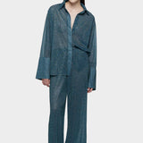 Lumiere Sleeves Shirt - Peacock