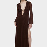 Lumiere O-Long Kaftan - Chocolate