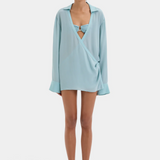 Fresca Shirt Dress - Washed Blue