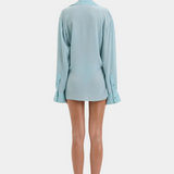 Fresca Shirt Dress - Washed Blue