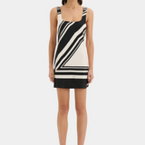 Pietra Scoop Mini Dress - Milano Nero