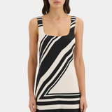Pietra Scoop Mini Dress - Milano Nero