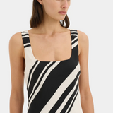 Pietra Scoop Mini Dress - Milano Nero