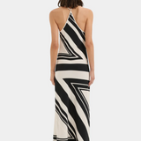 Pietra V Neck Slip Dress - Milano Nero