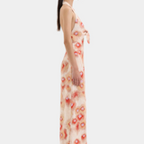 Fiorella Tie Midi Dress - Petalo Lumina
