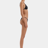 Baci Beaded String Brief - Black