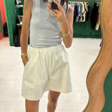 Pull On Shorts - Off White