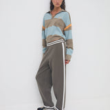 Organic Ivy Crop Polo - Cloud