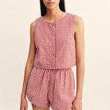 Rio Top - Red Gingham